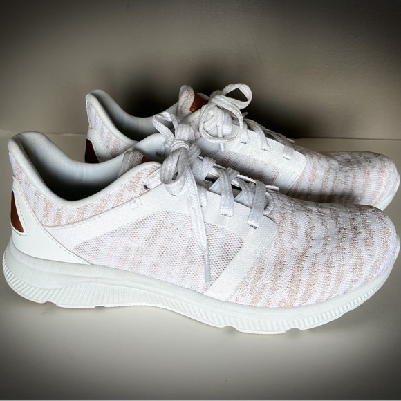 Avia Shoes - AVIA White And Gold Sneakers